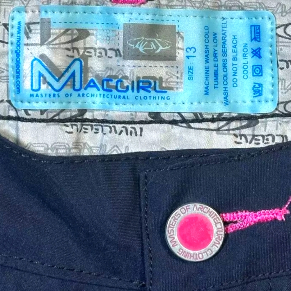 ☆ Mac Girl ☆ 90s y2k Rave Pants E-Girl Goth Baggy Size 13 (34x32)